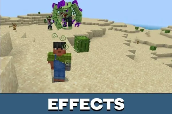 Effects from Zombie Boss Mod for Minecraft PE