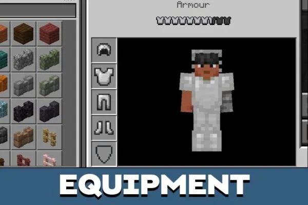 Equipment from Armor Viewer Mod for Minecraft PE