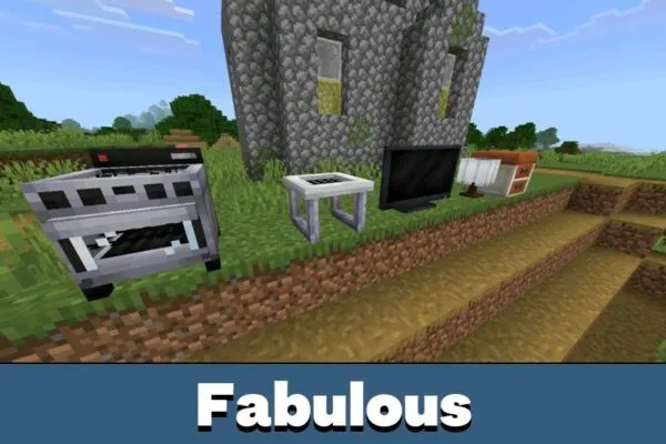 Fabulous blocks from Furniture Mod for Minecraft PE