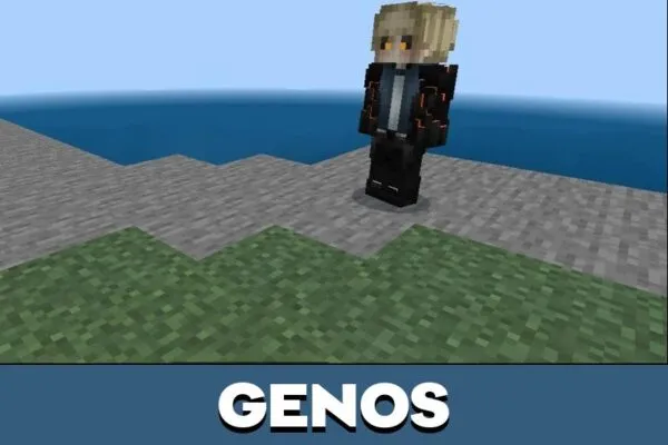 Genos from Waifus 2 Mod for Minecraft PE