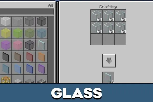 Glass from Fast Craft Texture Pack for Minecraft PE