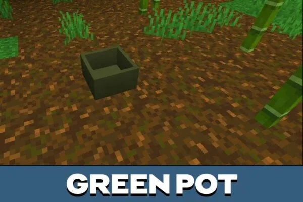 Green Botany Pots Mod for Minecraft PE