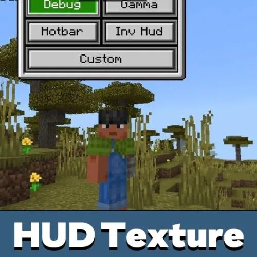 HUD Texture Pack for Minecraft PE