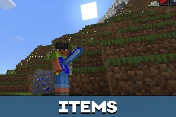 Items from Bluemathystick Mod for Minecraft PE