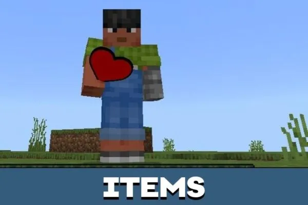 Items from Waifus 2 Mod for Minecraft PE