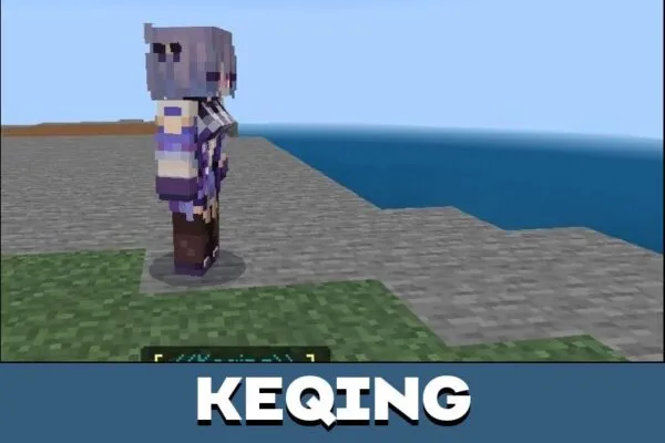 Keqing from Waifus 2 Mod for Minecraft PE