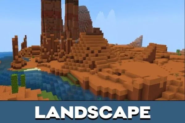 Landscape from Maz Shader for Minecraft PE