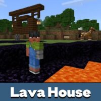 Lava House Map for Minecraft PE