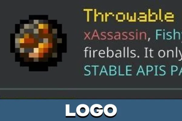 Logo from Throwable Fireball Mod for Minecraft PE