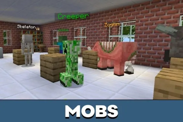 Mobs from Monster School Map for Minecraft PE