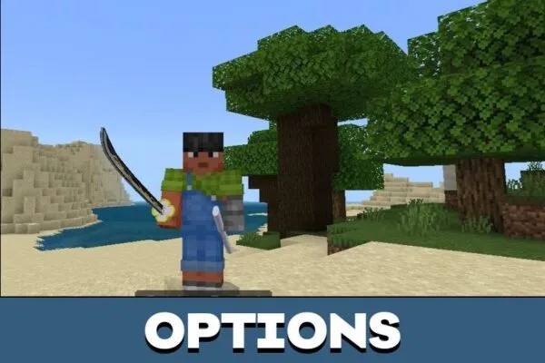 Options from Kimetsu Texture Pack for Minecraft PE