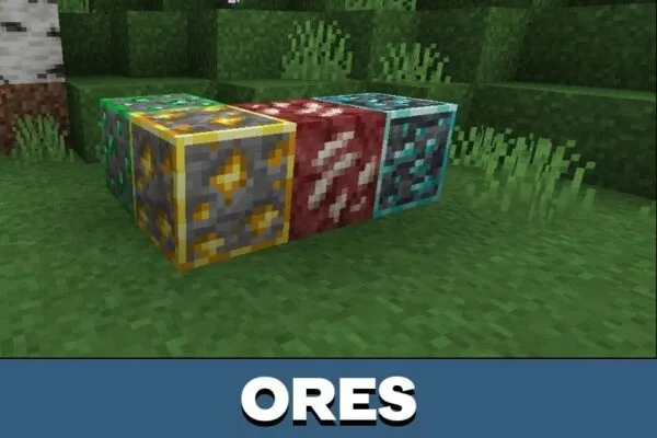 Ores from Terra Texture Pack for Minecraft PE