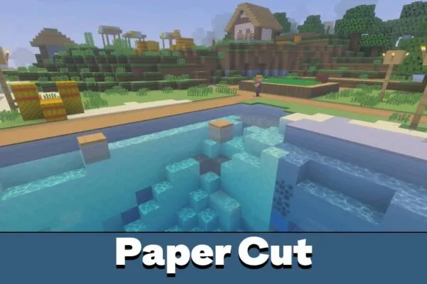Paper Cut from Ray Tracing Shader for Minecraft PE