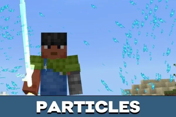 Particles from Lighting Magic Mod for Minecraft PE