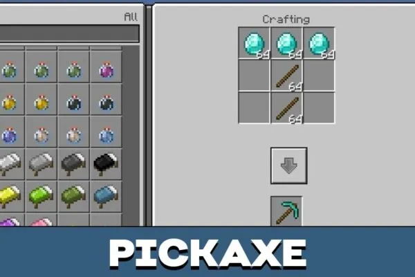 Pickaxe from Fast Craft Texture Pack for Minecraft PE