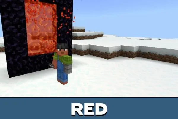 Red Alternative Portals Texture Pack for Minecraft PE