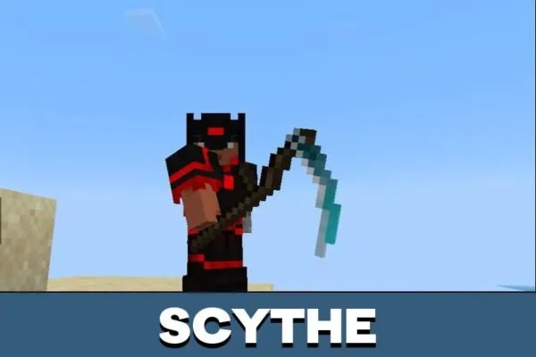 Scythe from Fiery Combat Mod for Minecraft PE