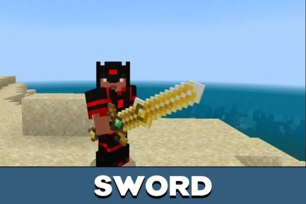 Sword from Fiery Combat Mod for Minecraft PE