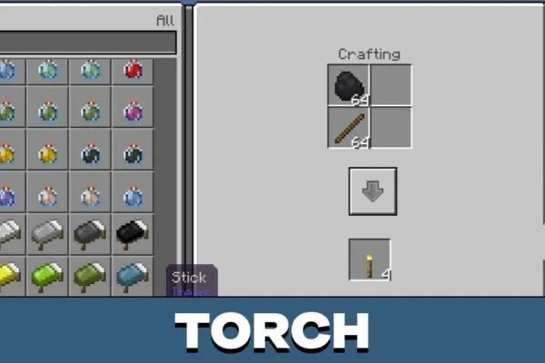 Torch from Fast Craft Texture Pack for Minecraft PE