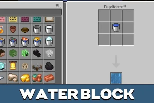 Water Block from Block Duplicator Mod for Minecraft PE