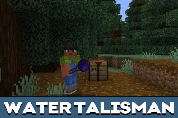 Water Talisman from Terra Weapons Mod for Minecraft PE