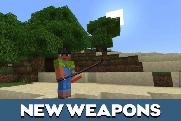 Weapons from Kimetsu Texture Pack for Minecraft PE