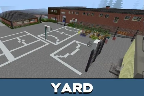 Yard from British School Map for Minecraft PE