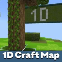 1D Craft Map for Minecraft PE