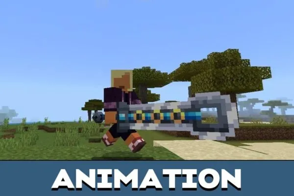 Animation from Mistic Sword Mod for Minecraft PE