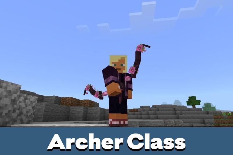 Archer Class Mod for Minecraft PE