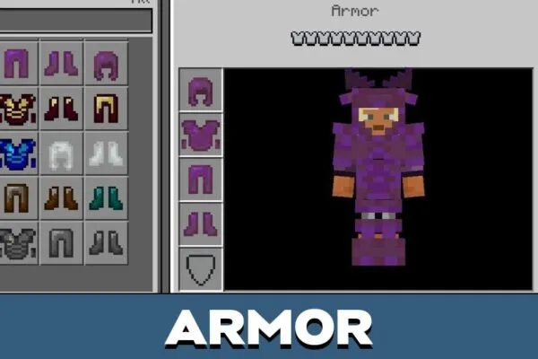 Armor from Old Dragons Mod for Minecraft PE