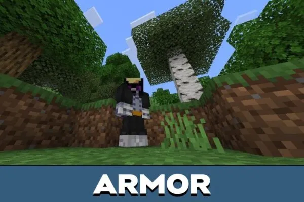 Armor from Old Nighty Wolf mod for Minecraft PE