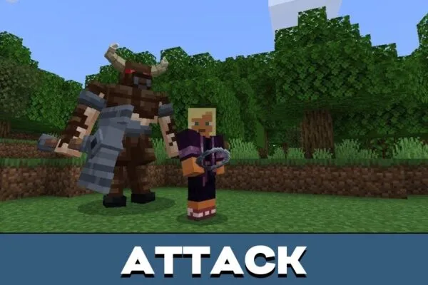 Attack from Minotaur Mod for Minecraft PE