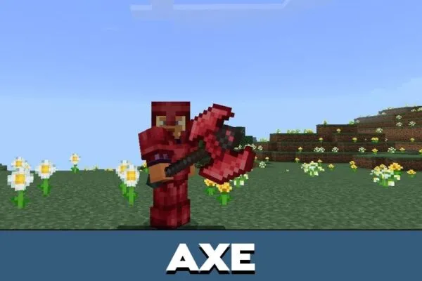 Axe from Deathnerite Mod for Minecraft PE