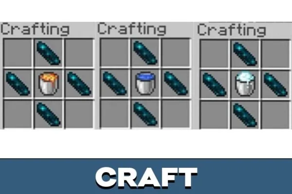 Craft from Fake Liquid Blocks Mod for Minecraft PE