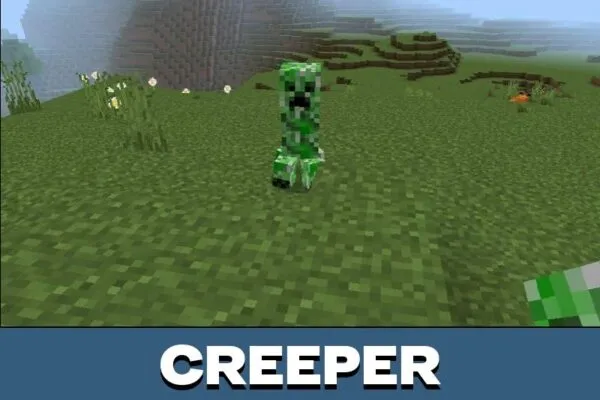 Creeper from Mobs Animation Mod for Minecraft PE