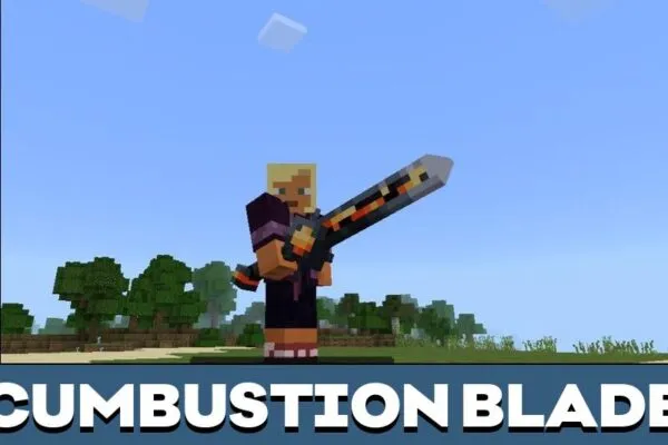 Cumbustion Blade from Mistic Sword Mod for Minecraft PE