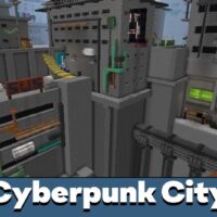 Cyberpunk City Map for Minecraft PE