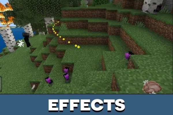 Effects from Old Talismans Mod for Minecraft PE