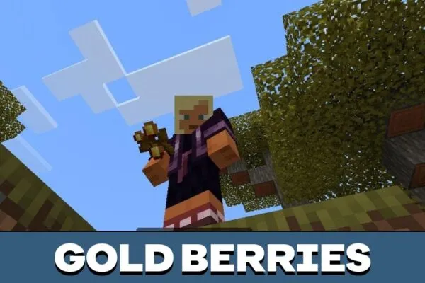 Gold Berries from Improvements Mod for Minecraft PE