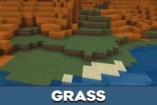 Grass from Newb X Ale Texture Pack for Minecraft PE