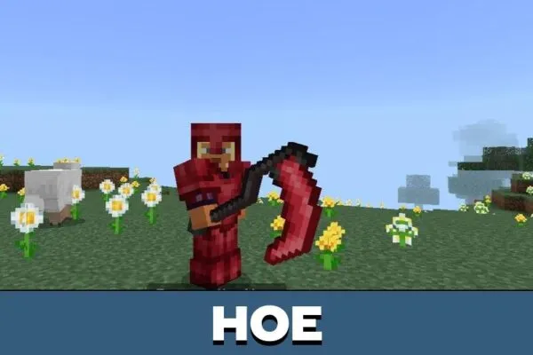 Hoe from Deathnerite Mod for Minecraft PE