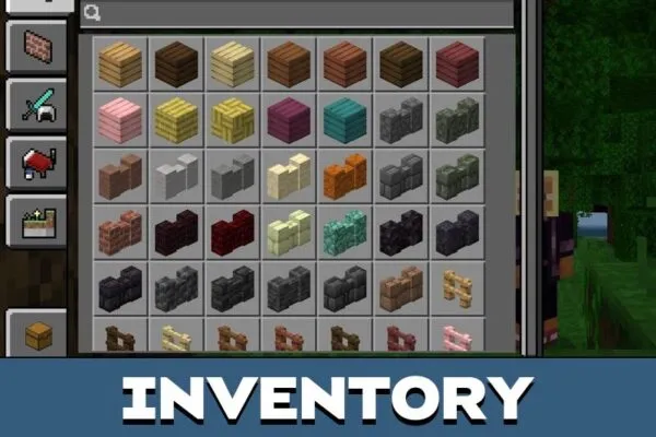 Inventory from Bloodthirst Texture Pack for Minecraft PE