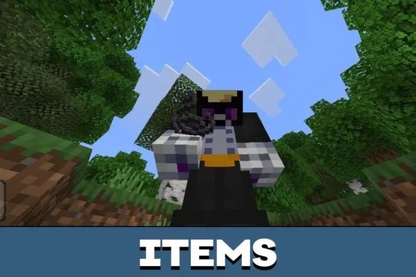 Items from Old Nighty Wolf mod for Minecraft PE