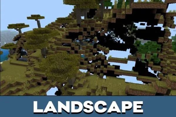 Landscape from X Ray Pro Texture Pack for Minecraft PE