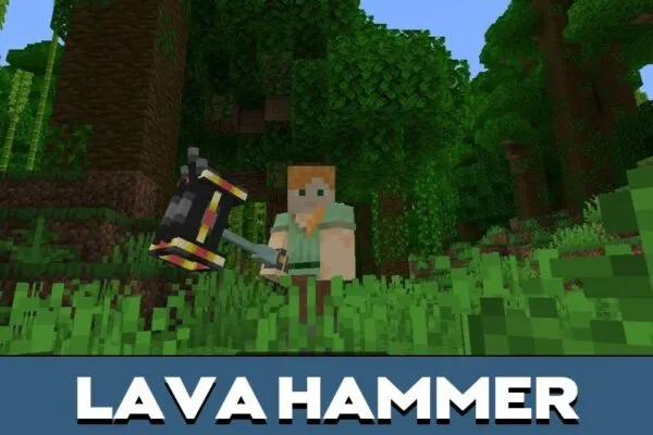 Hammer from 3D Weapons Mod for Minecraft PE