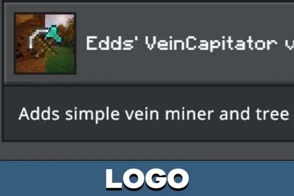 Logo from VeinCapitator Mod for Minecraft PE