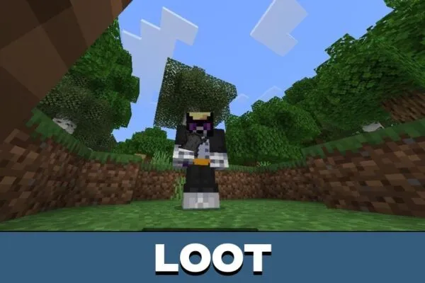 Loot from Old Nighty Wolf mod for Minecraft PE