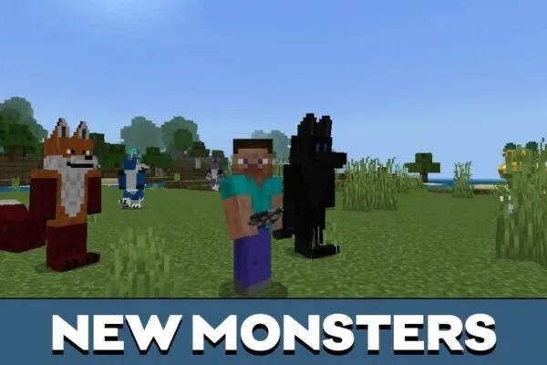 Monsters from Furpocalypse Mod for Minecraft PE