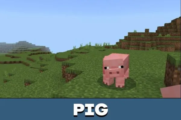 Pig from Mobs Animation Mod for Minecraft PE